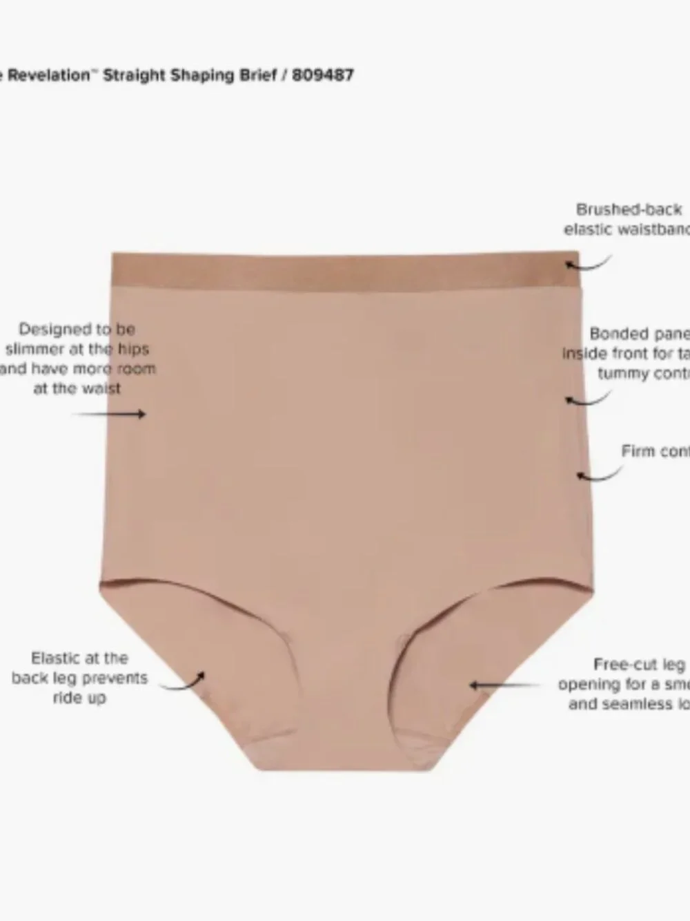 Wacoal Shape Revelation High Waist Shaping Brief NWT Small Firm Control